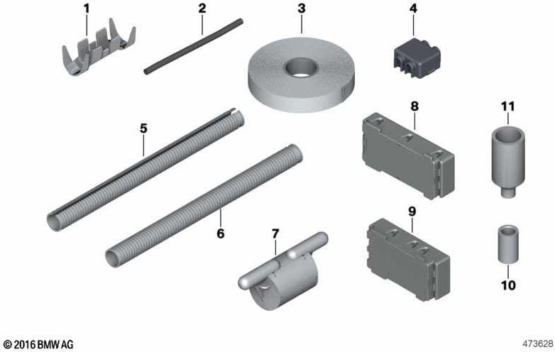 BMW本物の平行コネクタD = 3mm（12501724014）| 12501724014