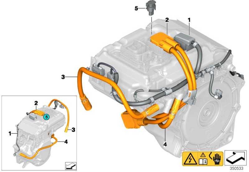 BMW純正ワイヤーハーネスモーターセンセリックモジュール（12517636396）| 12517636396