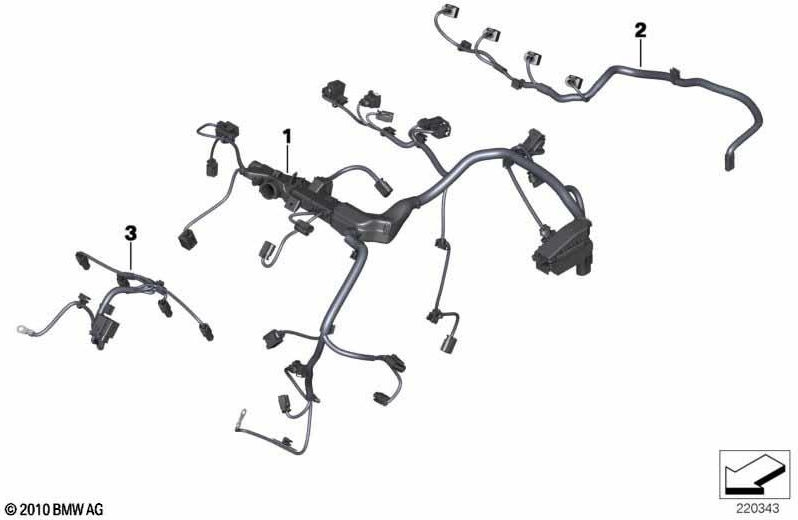 BMW純正ワイヤーハーネスエンジンDDE（12518585269）| 12518585269