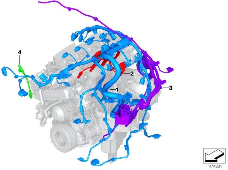 BMW純正ワイヤーハーネスモーターグローモジュール-BDS（12518588448）| 12518588448