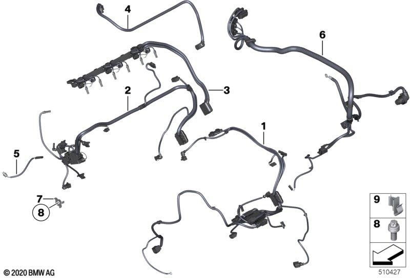 BMW純正ワイヤーハーネスモーターセンサー主義モジュール1 2WD HS-EU6（12518605144）| 12518605144