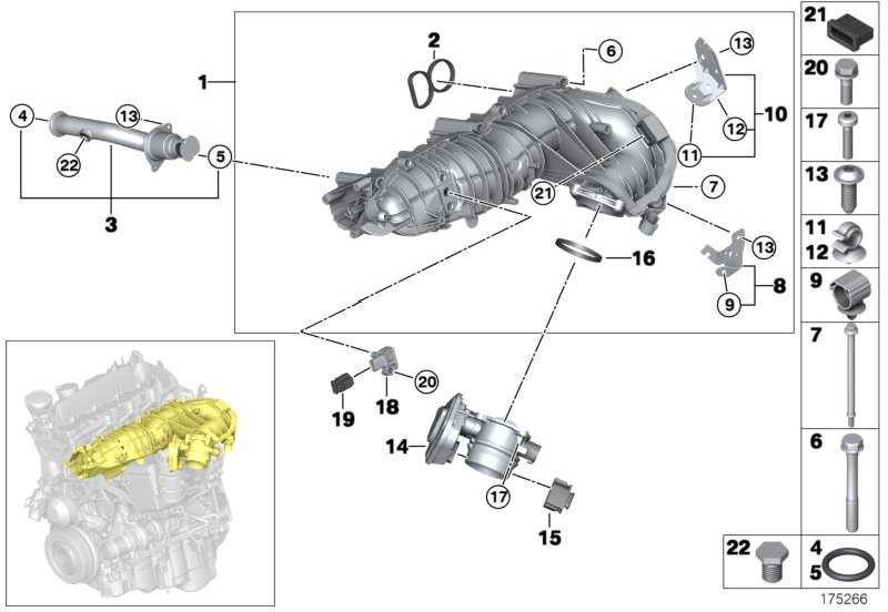 BMW純正ソケットハウジング3ピン1シリーズ5シリーズX1 X5 X6（12521427789）| 12521427789