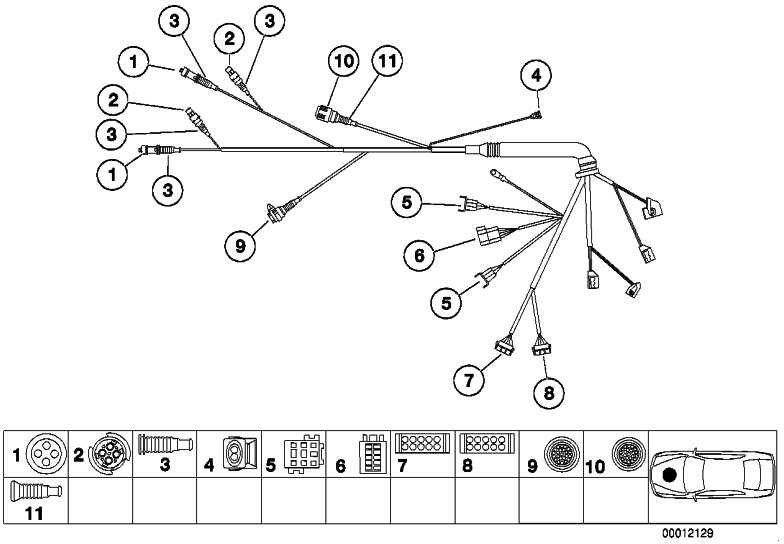 BMW純正コネクタハウジングLambdasonde 4-Pin 5シリーズ1シリーズZ4 X3 X5 7ER X1（12521740486）| 12521740486