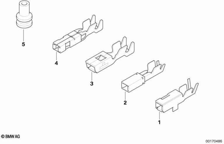 BMW純正ソケットコンタクト0.5-1.25 mm（12527511319）| 12527511319