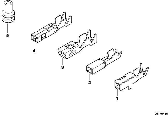 BMW純正ソケット連絡先0.5-1.0mm²mini（12527511408）| 12527511408