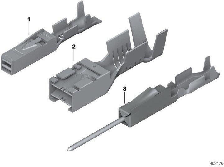 BMW純正ソケット連絡先MCON 2.8 ELA0.75-1.0mm²AG（12527582688）| 12527582688