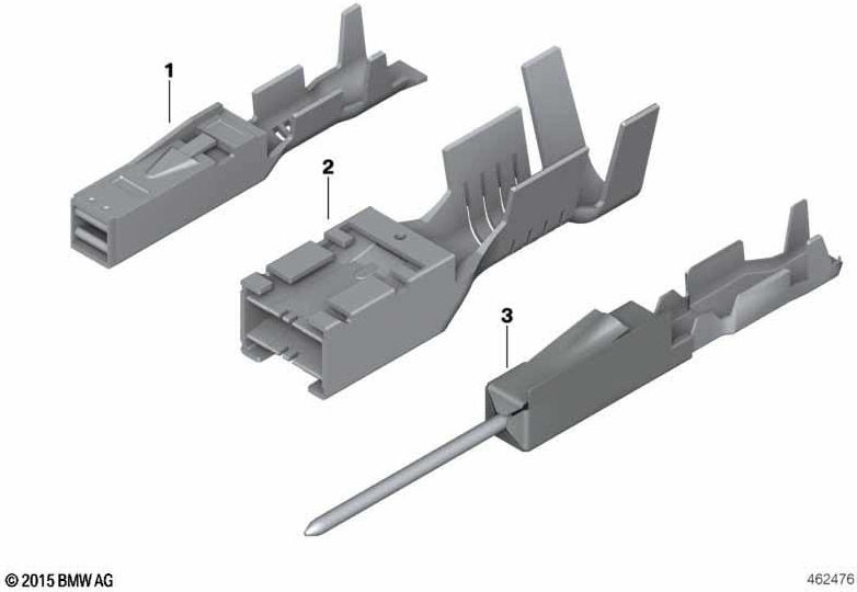 BMW純正ソケット連絡先MCON 2.8 ELA0.5mm²Ag（12527607815）| 12527607815