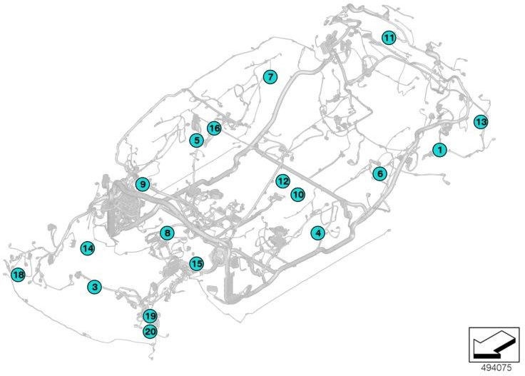 BMW純正ソケットハウジング16 pol。 （12527622806）| 12527622806