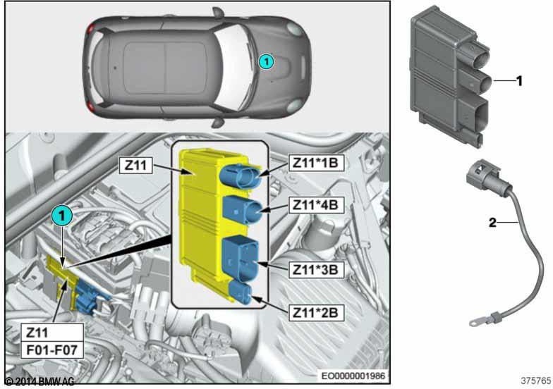 BMW本物の統合供給モジュール（12638600360）| 12638600360