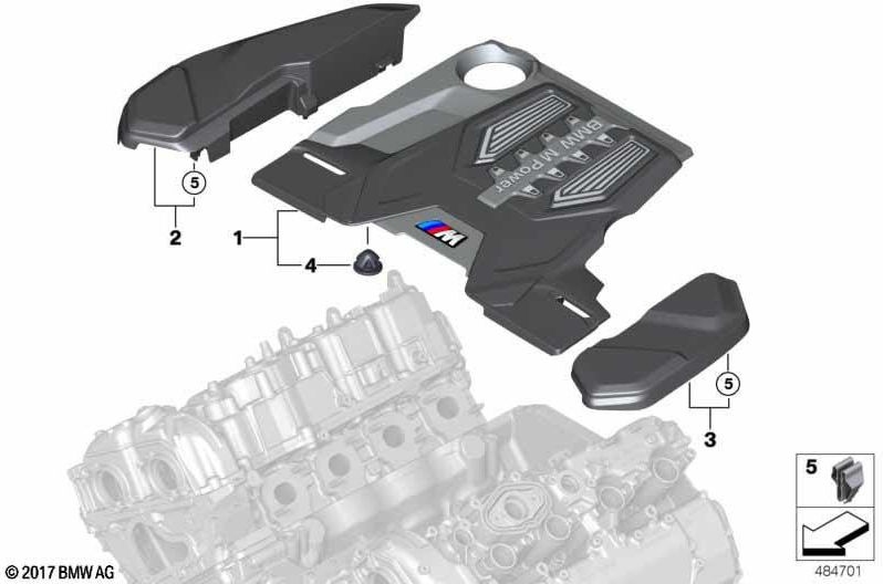 BMW純正カバーマスター（12907856808）| 12907856808
