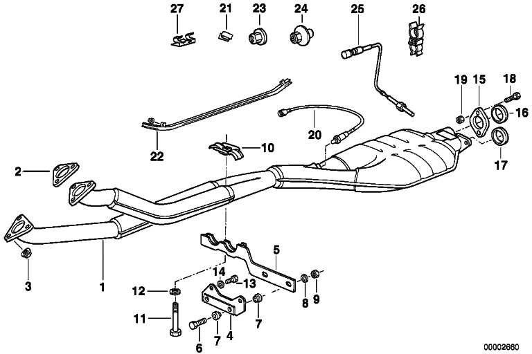 BMW純正ダブルクランプD = 12mm/7mm 3シリーズ5シリーズ（13311717075）| 13311717075
