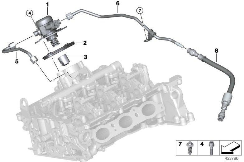 BMW本物の高圧ポンプ（13517642466）| 13517642466