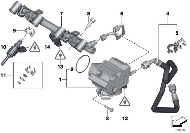 BMW本物の噴射パイプMINI（13537568050）| 13537568050
