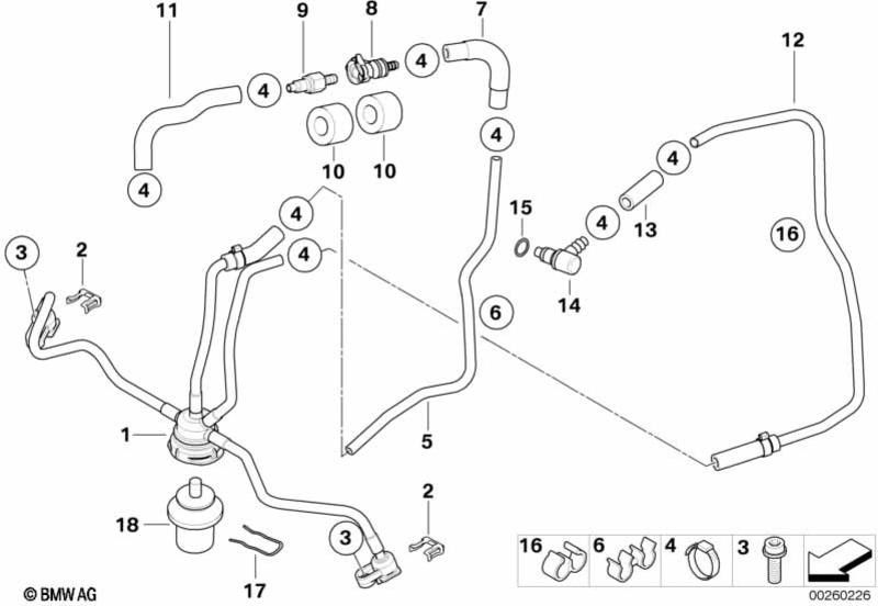 BMW本物の燃料ホース（13537699006）| 13537699006