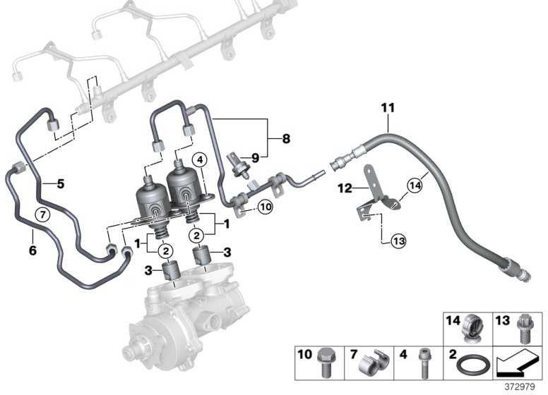 BMW純正高圧ライン3シリーズ（13537848563）| 13537848563