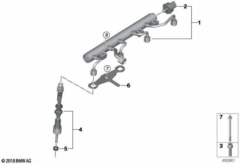 BMW本物の注入パイプジル。 1-4（13537852402）| 13537852402
