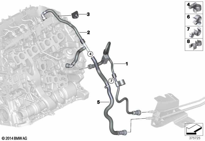 BMW本物の燃料ライン（13538514094）| 13538514094