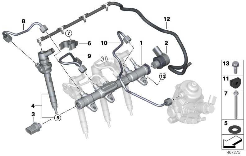 BMW純正インジェクター1シリーズx5 x1 3シリーズ（13538514151）| 13538514151