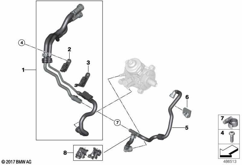 BMW本物の燃料リターンライン（13538579950）| 13538579950