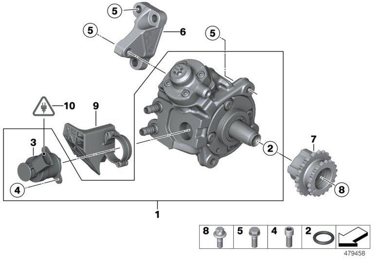 BMW純正カバー高圧ポンプ（13538588219）| 13538588219