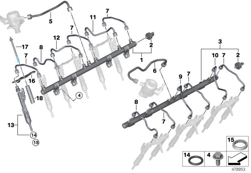 BMW純正RPインジェクター（13538623431）| 13538623431