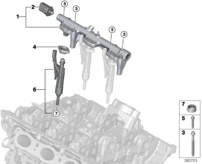 BMW純正センサー高圧（13538631820）| 13538631820