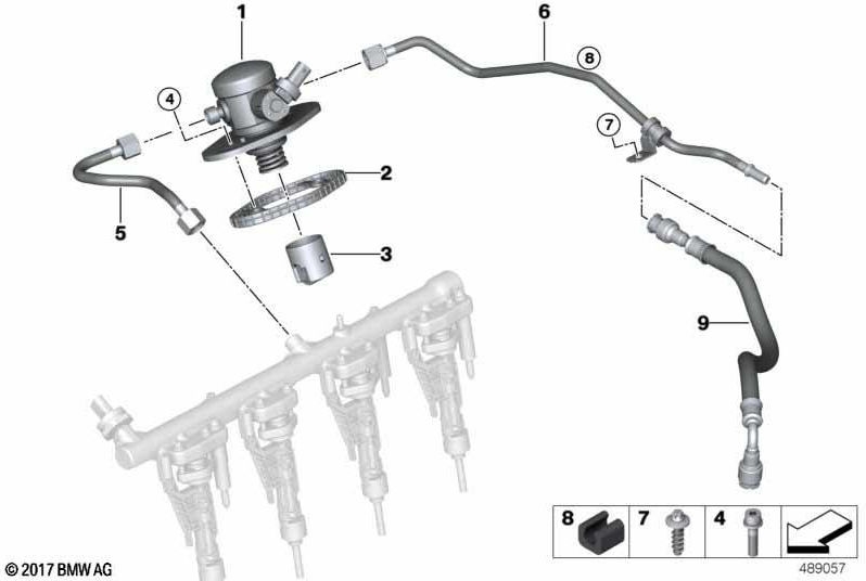 BMW純正燃料ホース（13538687743）| 13538687743