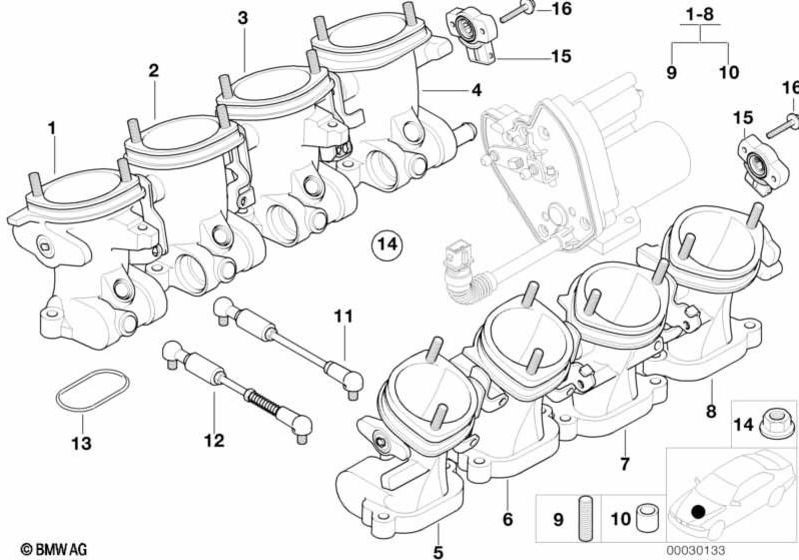 BMW純正スロットルバルブ（13541407169）| 13541407169