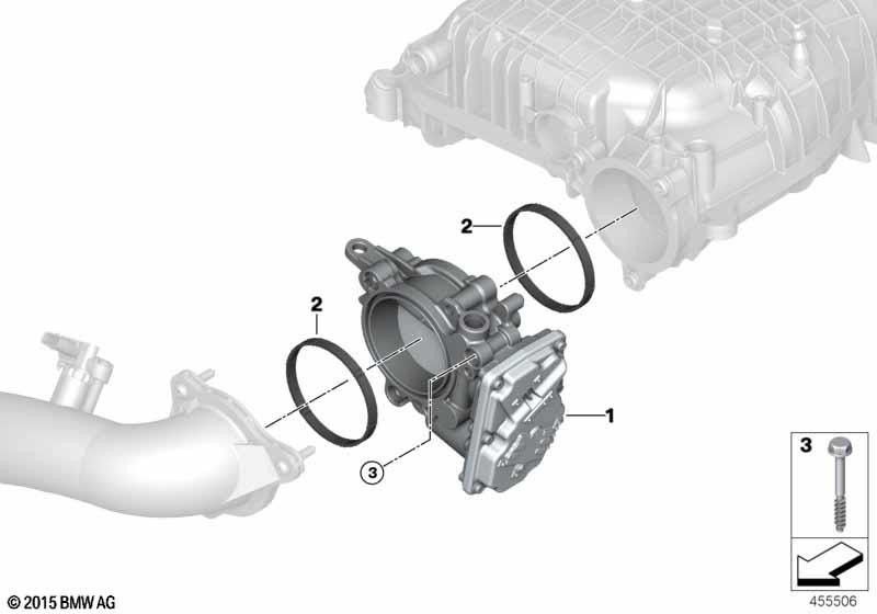BMW純正スロットルフラップ（13548623324）| 13548623324
