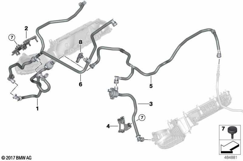 BMW本物の圧力センサー（13628043682）| 13628043682