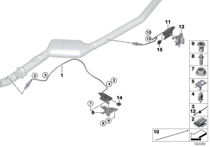 BMW純正プローブnox l = 415mm（13628589844）| 13628589844