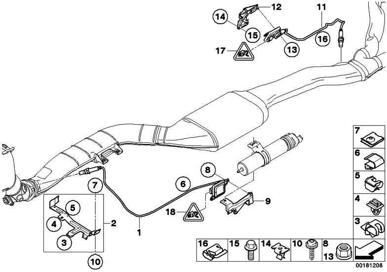 BMW純正プローブnox l = 915mm x6 x5 5er（13628589846）| 13628589846