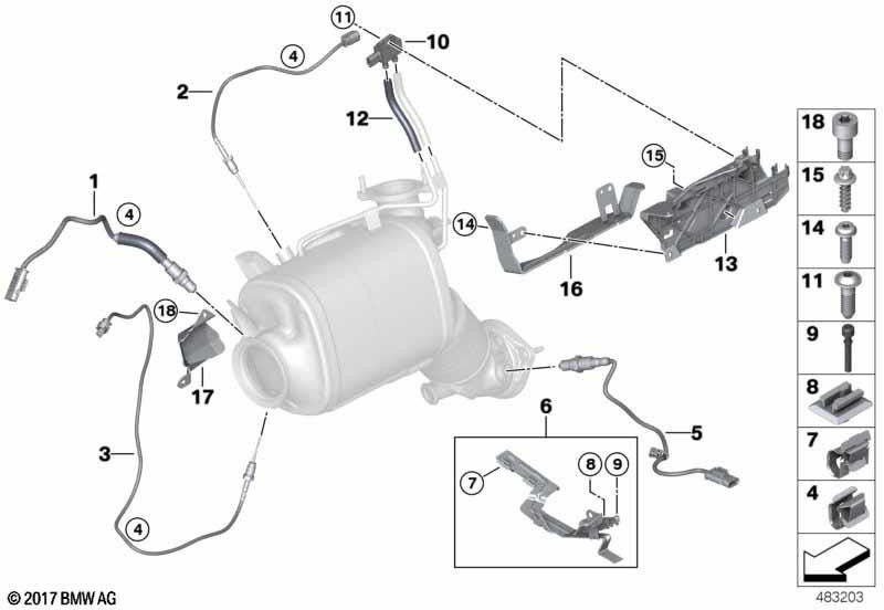 BMW純正ラムダソンドL = 460（13628595102）| 13628595102