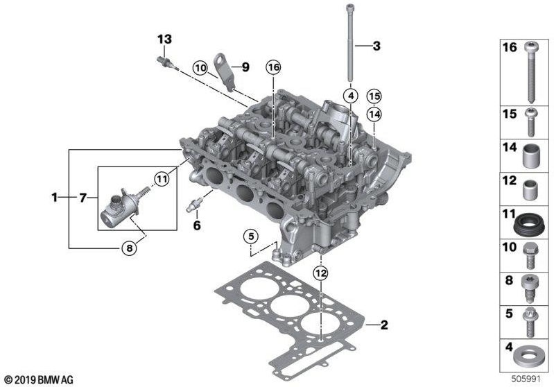 BMW純正温度センサーシリンダーヘッド（13628649765）| 13628649765