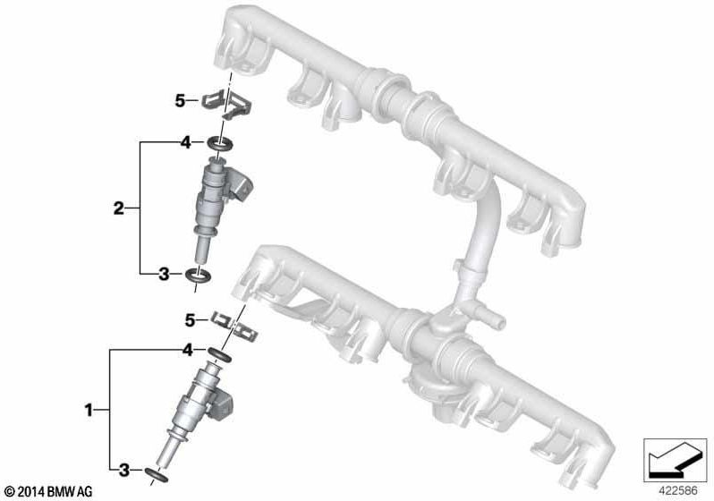 BMW本物の注入バルブ（13648393052）| 13648393052