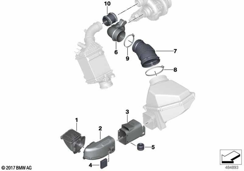 BMW本物の吸気管シル。 5-8（13718053384）| 13718053384