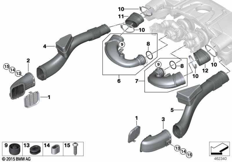 BMW本物のFaltenbalg 1-4（137186​​13155）| 137186​​13155