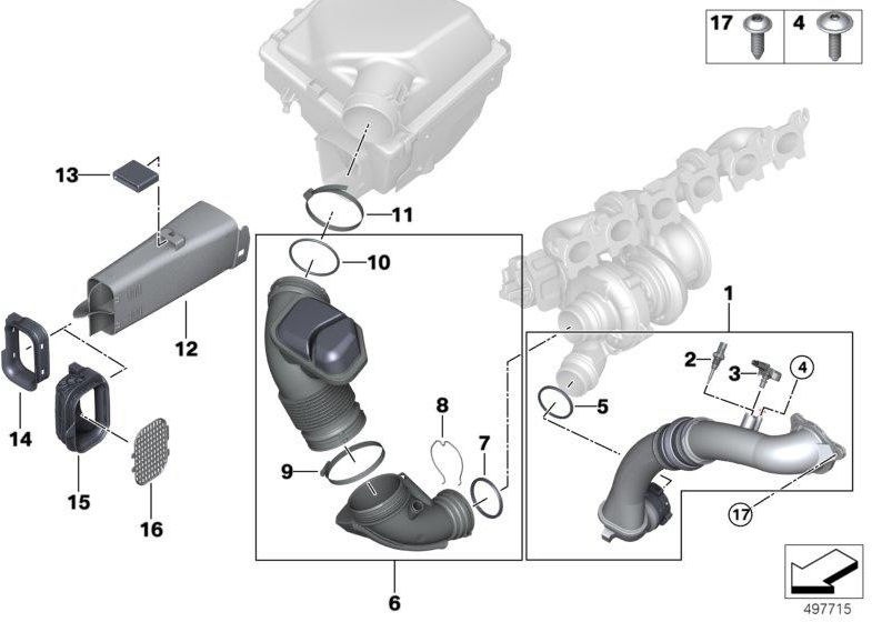 BMW純正sugeng運河（137186​​32467）| 137186​​32467