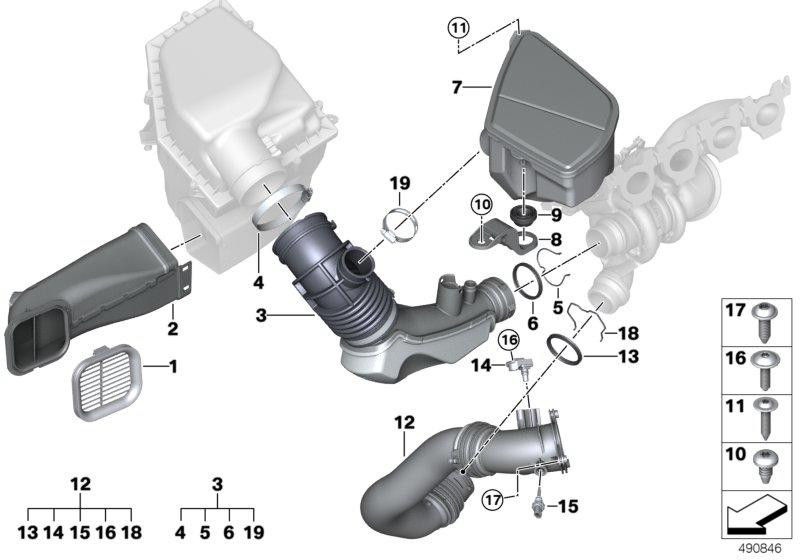 BMW純正共振器（137186​​35110）| 137186​​35110
