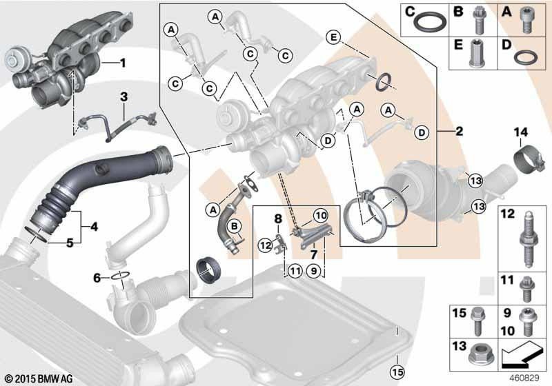 BMW純正ラデルエアガイド（137186​​72108）| 137186​​72108