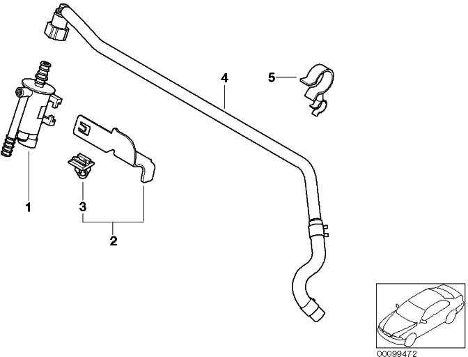 BMW純正タンク換気バルブミニ（13907572086）| 13907572086