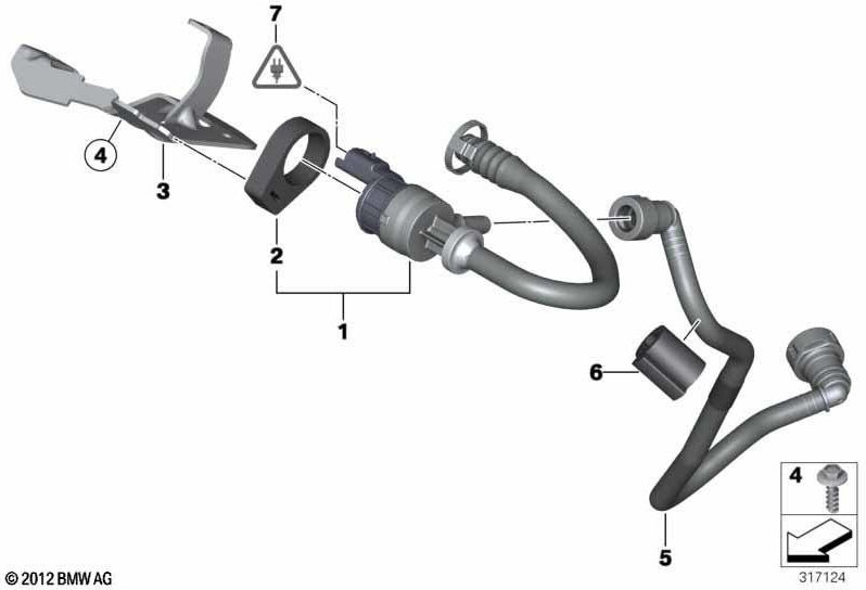 BMW本物のタンク換気バルブ（13907624542）| 13907624542