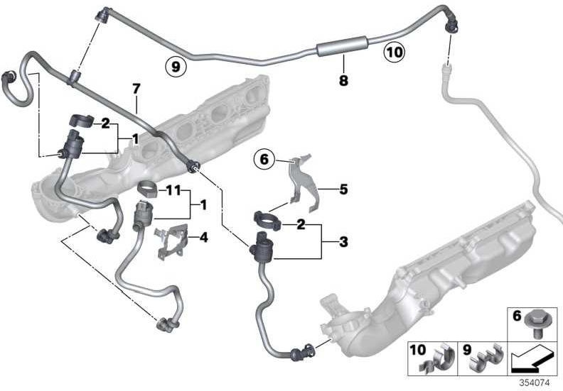 BMW 1-4（13907636169）の本物のタンク換気バルブ| 13907636169