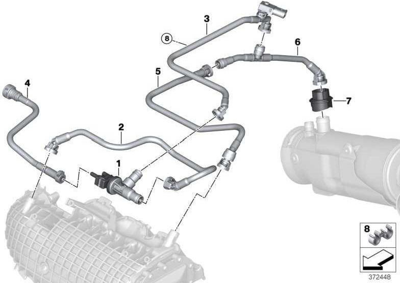 BMW本物のタンク換気バルブI8（13907637270）| 13907637270