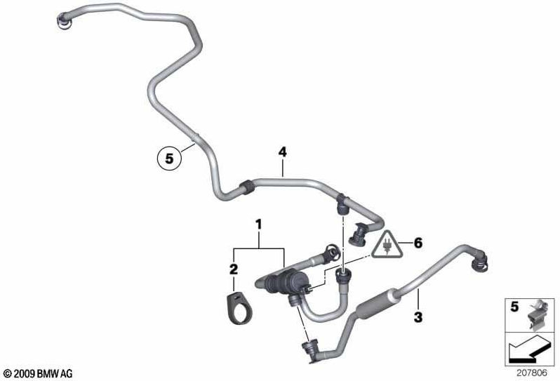 BMW純正タンク換気ライン（13907649951）| 13907649951