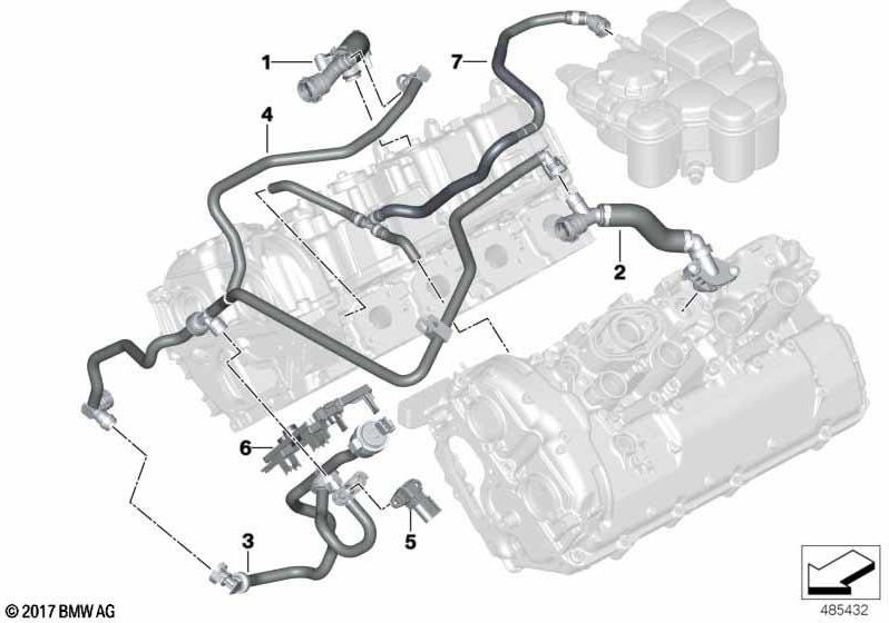 Line Cylを備えたBMW本物のタンカー換気バルブ。 1-4（13907852337）| 13907852337