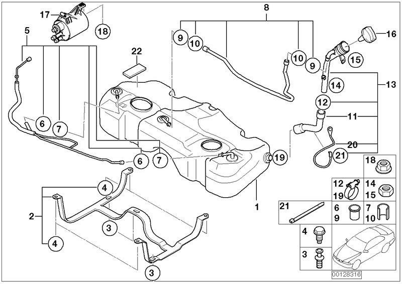 BMW純正燃料ホース（16111068193）| 16111068193