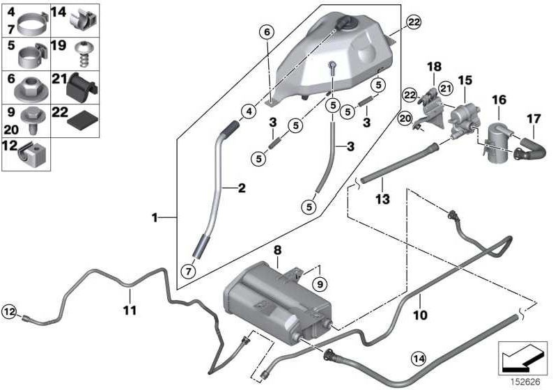 BMW純正表面35x45 mm x5 5シリーズ7シリーズミニ（16111182585）| 16111182585