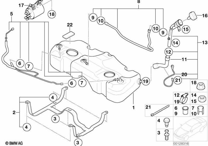 BMW純正燃料タンクプラスチック（16116759959）| 16116759959