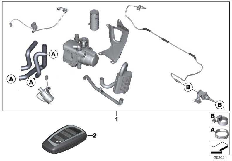 BMW本物の資金調達モジュール5シリーズ（16117260640）| 16117260640